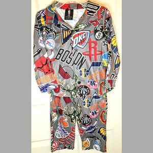 NBA Sleepwear two piece kids pajama set NWT